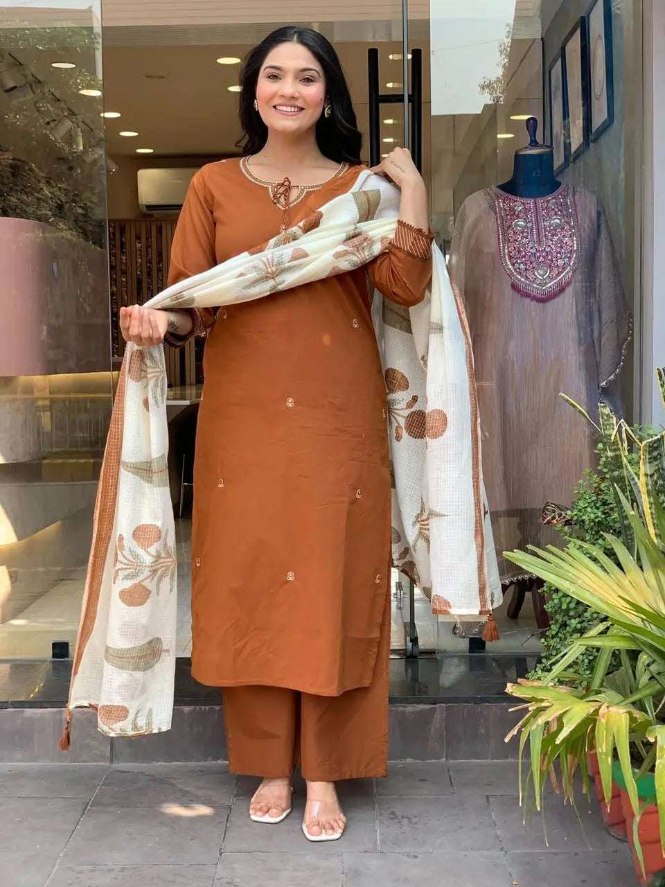 Breezy Summer Cotton Kurtas pent and Dupatta Sets Fabloom