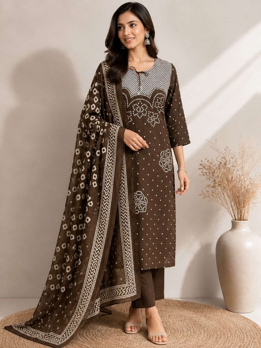 Embroidered Kurti Pant Combo for Office Wear | Fabloom Fabloom