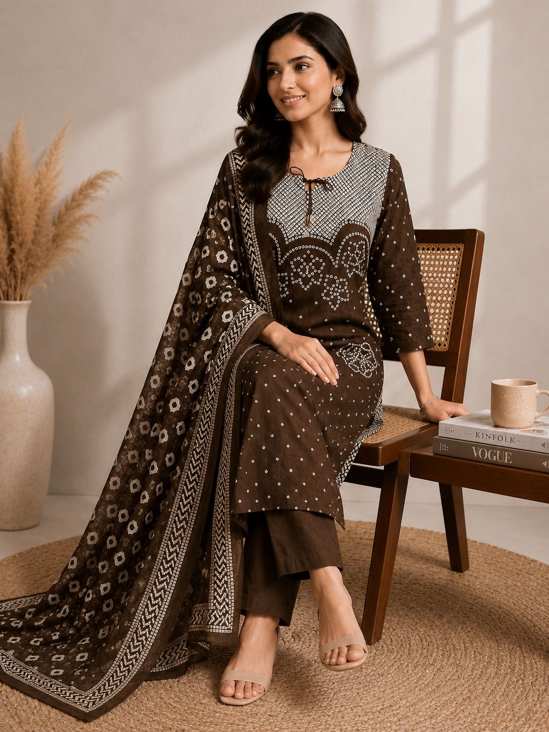 Upgrade your office wear wardrobe with this classy & kurti pant & with embroidery Fabloom
