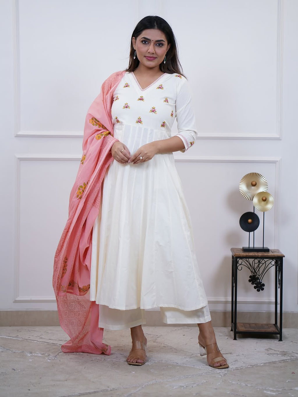 Anarkali Pant Dupatta Set