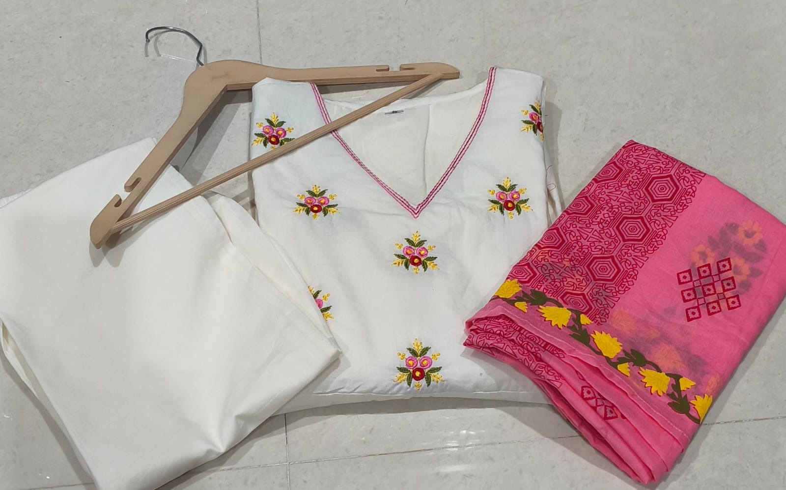 Anarkali Pant Dupatta Set
