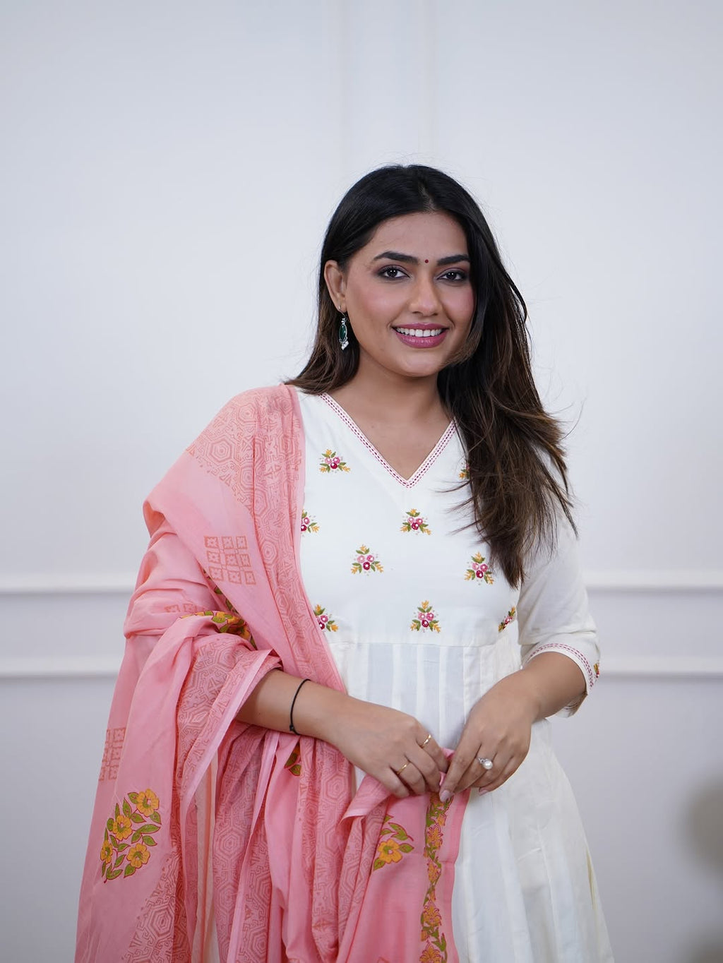 Anarkali Pant Dupatta Set