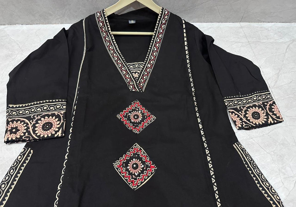 Pure fine Cotton fabric & Kurti with Pant with cotton
