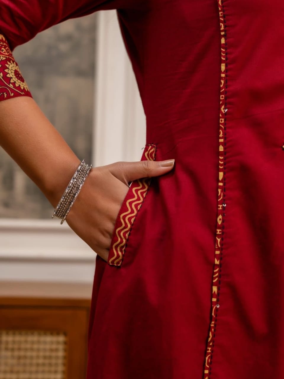 Pure fine Cotton fabric & Kurti with Pant with cotton