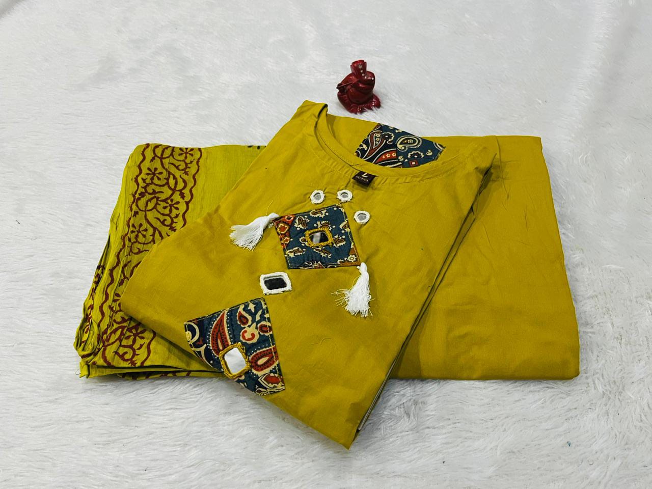 Premium Rich Azrak print Cotton Suit