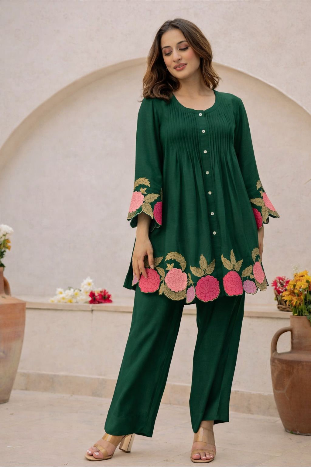 🌸 Floral Bloom Co-ord Set | Cotton 60×60 Where Comfort Meets Elegance