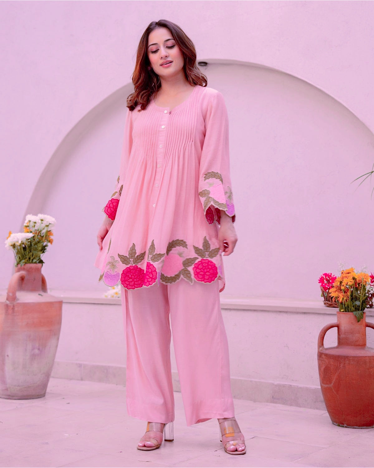 🌸 Floral Bloom Co-ord Set | Cotton 60×60 Where Comfort Meets Elegance