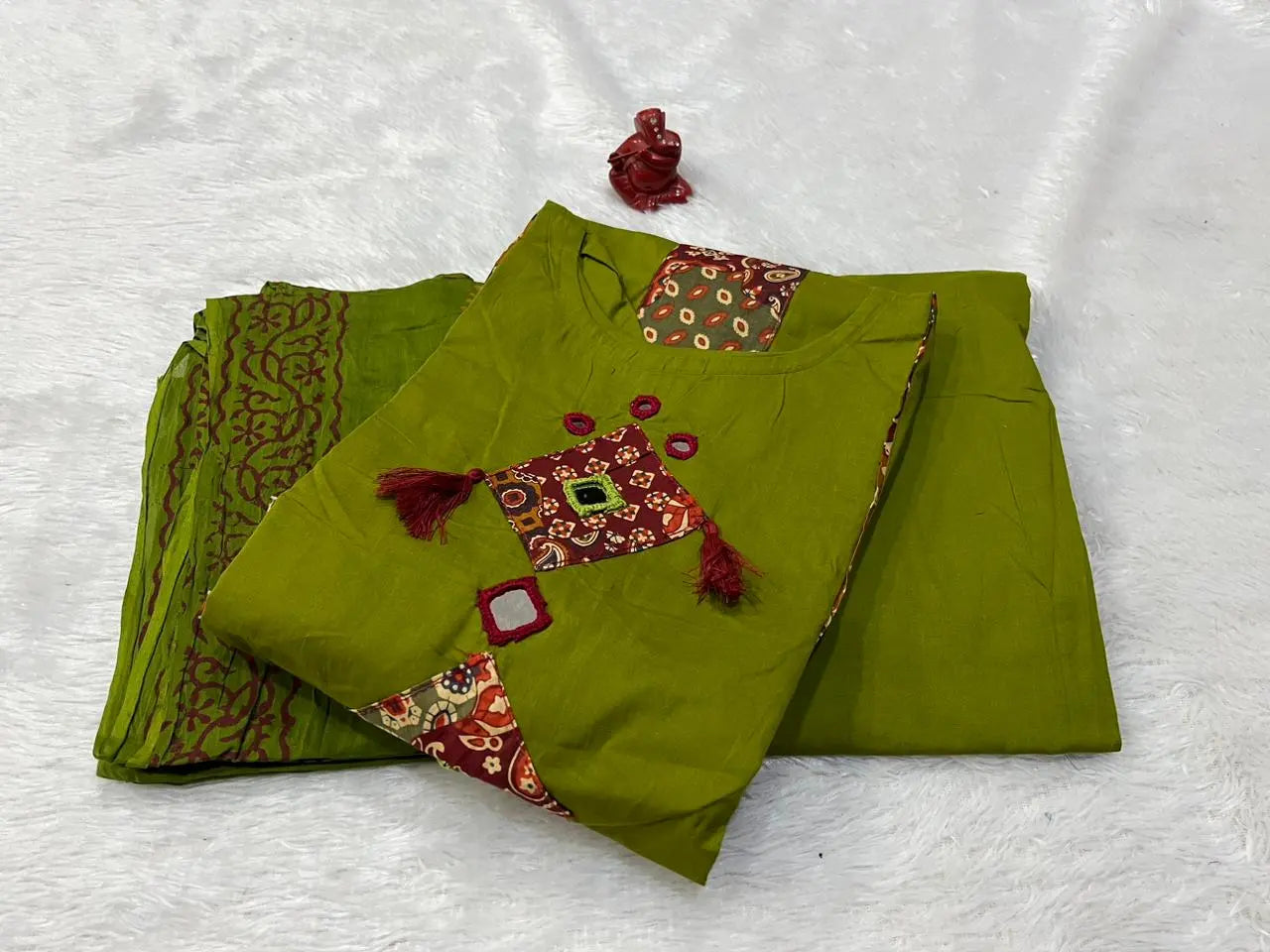 Premium Rich Azrak print Cotton Suit
