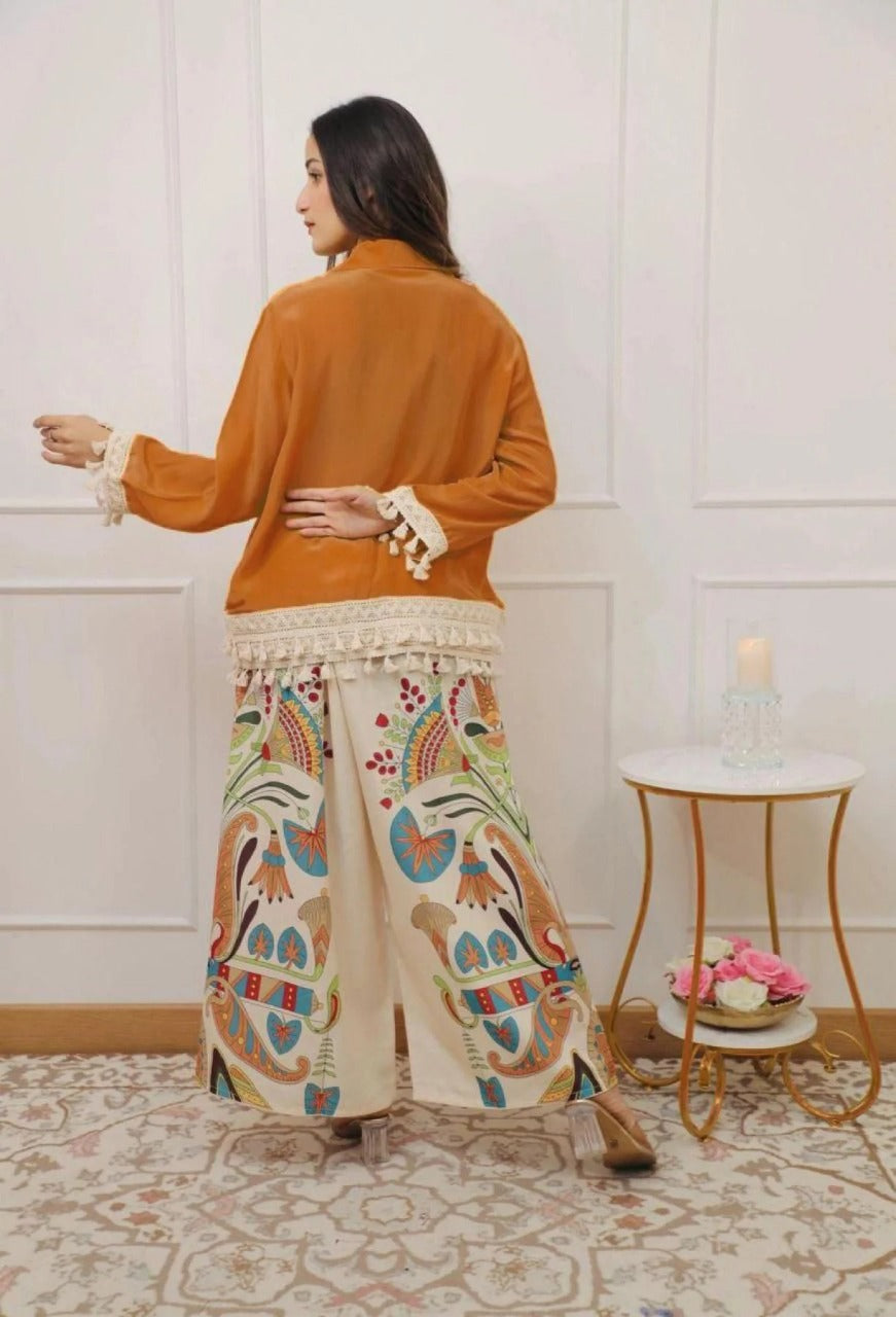 Premium Cotton Co-ord Set for Women with Printed Palazzo