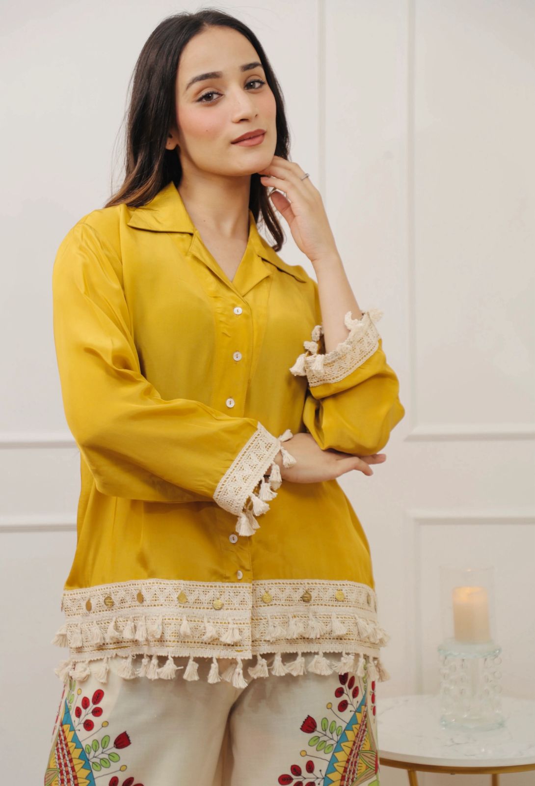Premium Cotton Co-ord Set for Women with Printed Palazzo