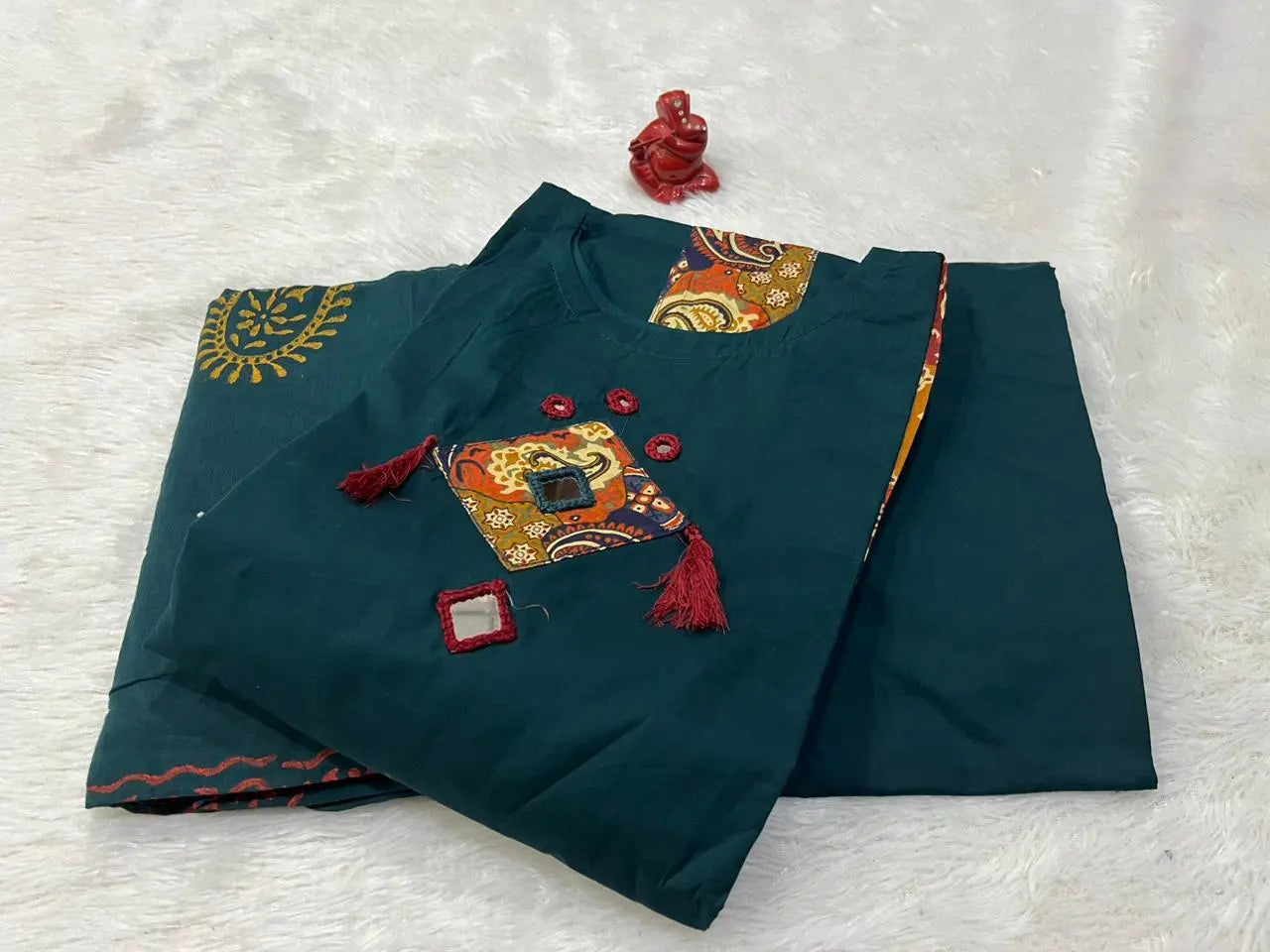Premium Rich Azrak print Cotton Suit