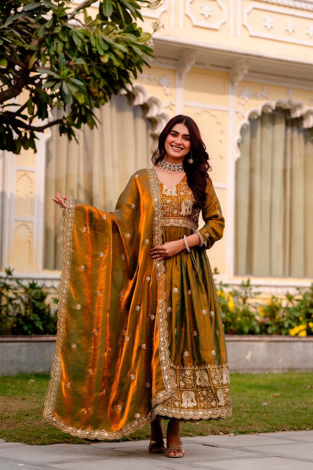 olive-mustard-fendy-satin-dupatta-detail-rr38