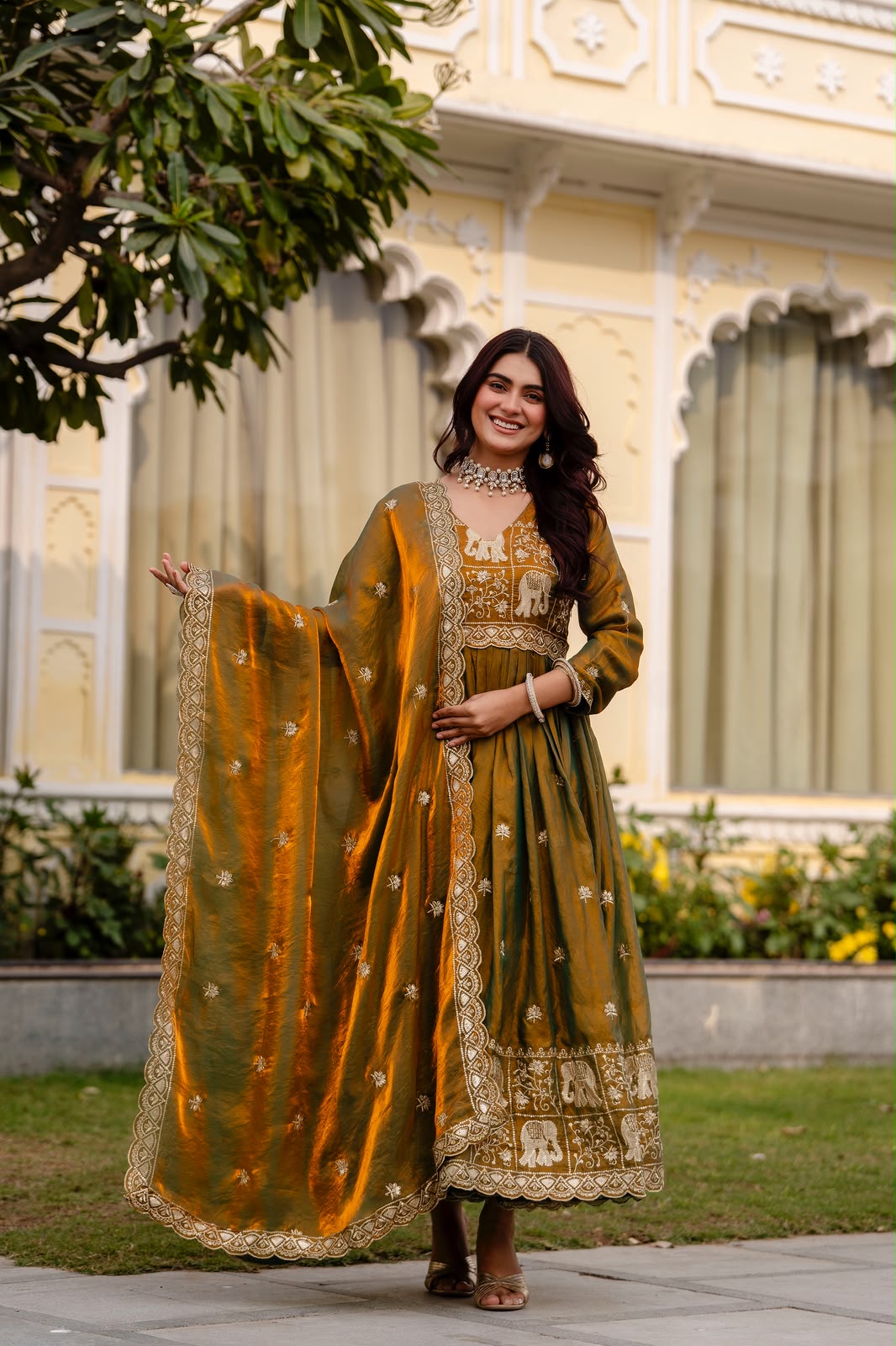 olive-mustard-fendy-satin-dupatta-detail-rr38