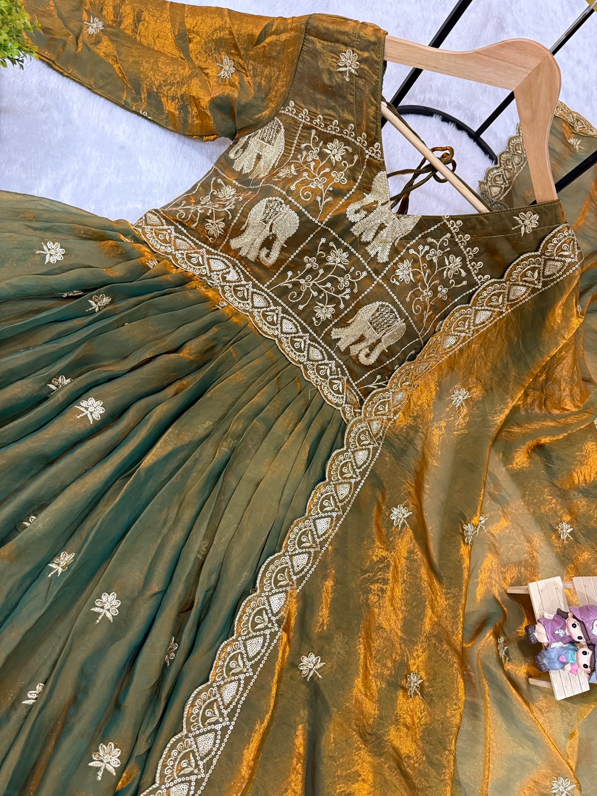 olive-mustard-fendy-satin-gown-closeup-rr38