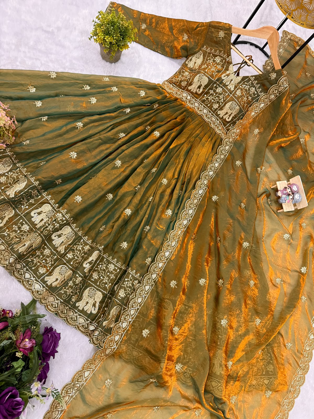 olive-mustard-fendy-satin-gown-flat-lay-rr38