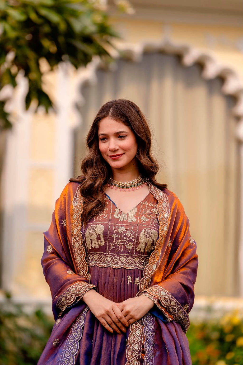 royal-purple-fendy-satin-gown-closeup-rr38